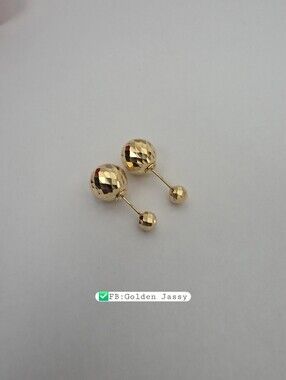 18K Real Gold Ball Stud 12mm